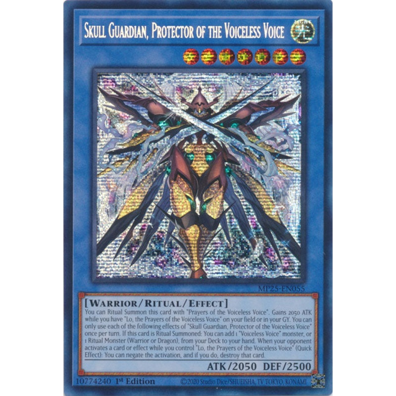 Skull Guardian, Protector of the Voiceless Voice – MP25-EN055 – Secret Rare 1st Edition
