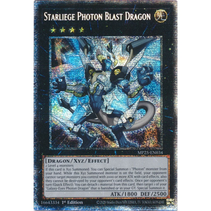 Starliege Photon Blast Dragon – MP25-EN034 – Starlight Rare 1st Edition