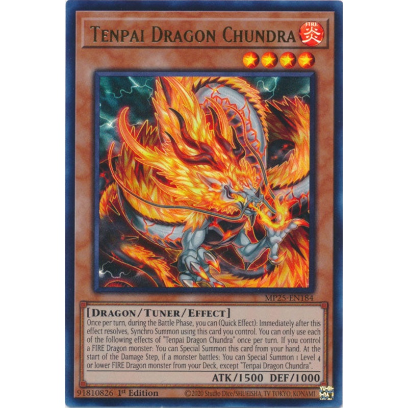 Tenpai Dragon Chundra – MP25-EN184 – Ultra Rare 1st Edition