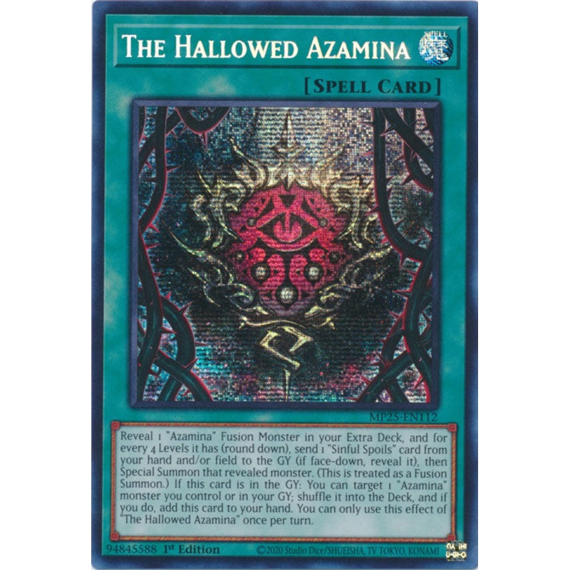 The Hallowed Azamina – MP25-EN112 – Secret Rare 1st Edition