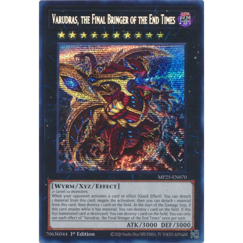 Varudras, the Final Bringer of the End Times – MP25-EN070 – Secret Rare 1st Edition