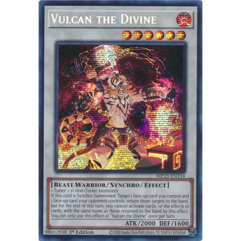 Vulcan the Divine – MP25-EN134 – Secret Rare 1st Edition