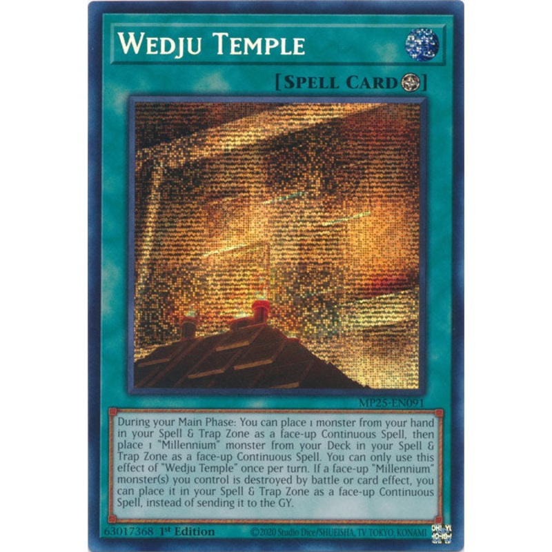 Wedju Temple – MP25-EN091 – Secret Rare 1st Edition