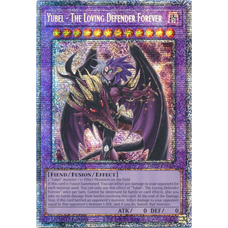 Yubel – The Loving Defender Forever – MP25-EN001 – Starlight Rare 1st Edition