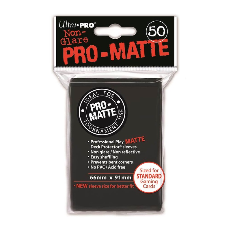 Sleeves Pro-Matte Black (50 stuks)