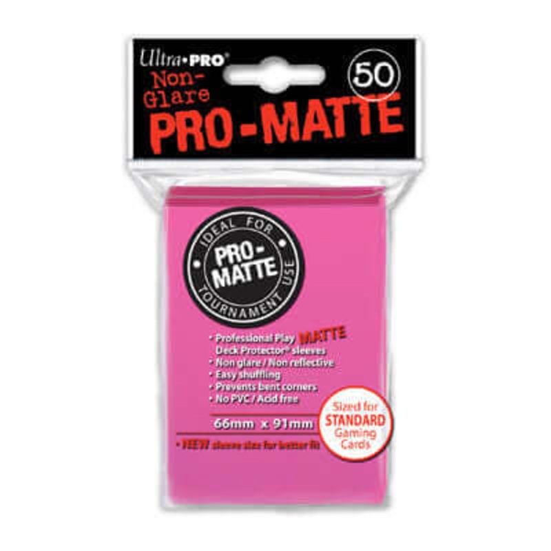 SLEEVES Pro-Matte Bright Pink (50 stuks)
