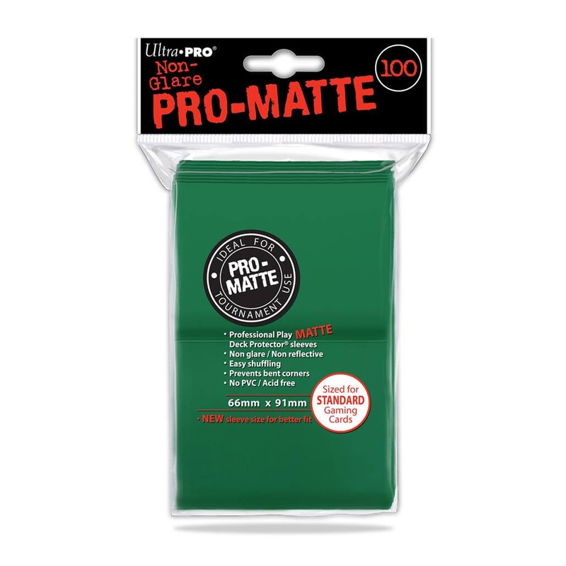 SLEEVES Pro-Matte Green (100stuks)