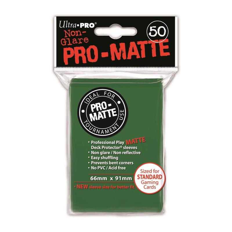 SLEEVES Pro-Matte Green (50 stuks)