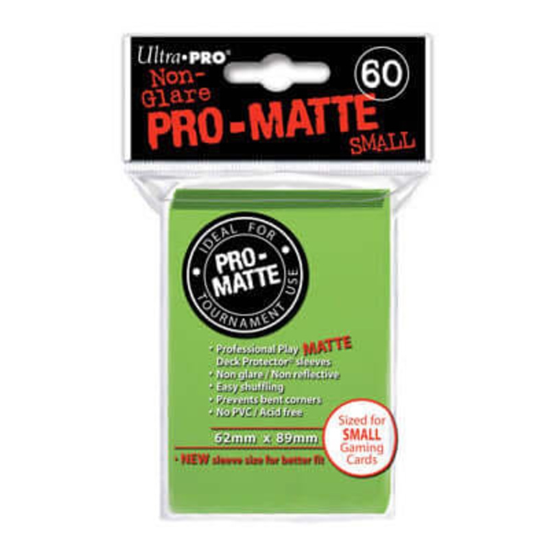 SLEEVES Pro-Matte Lime Green Small (60 stuks)