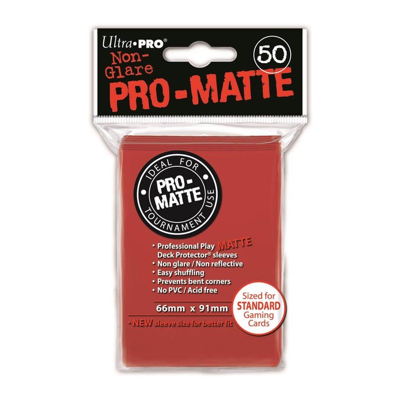 SLEEVES Pro-Matte Red (50 stuks)