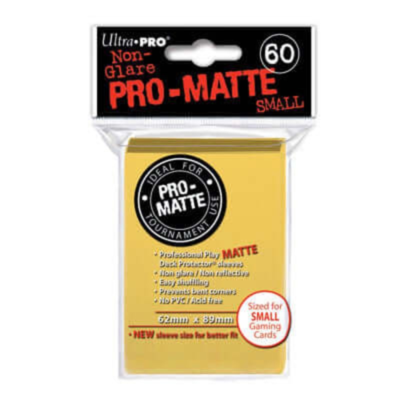 SLEEVES Pro-Matte Yellow Small (60 stuks)